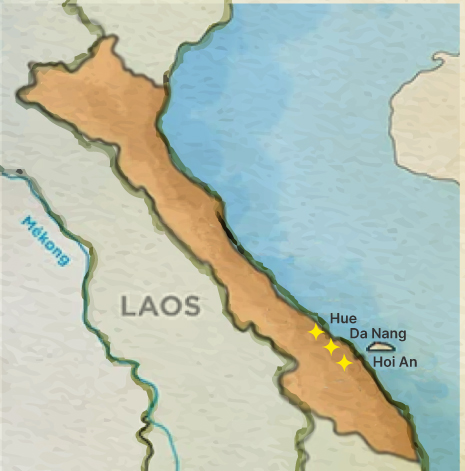 Carte du Centre Vietnam