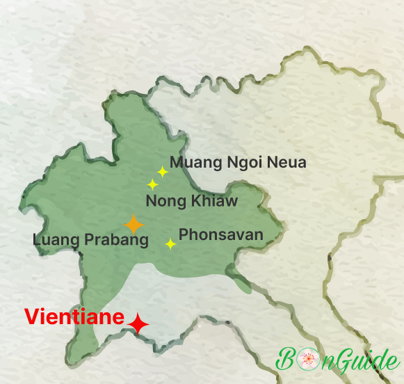 Carte Nord Laos