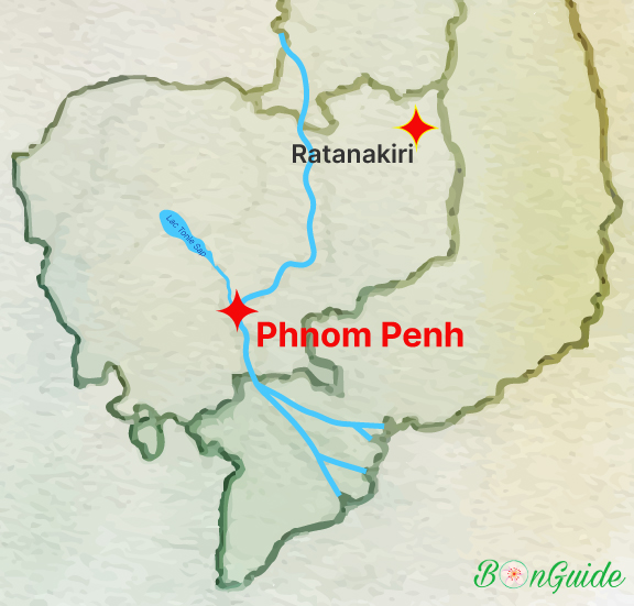 Carte Ratanakiri